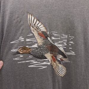Dive Bomb Industries T Shirt Mens 2XL Gadwall Duck Hunting Graphic Tee Gray EUC